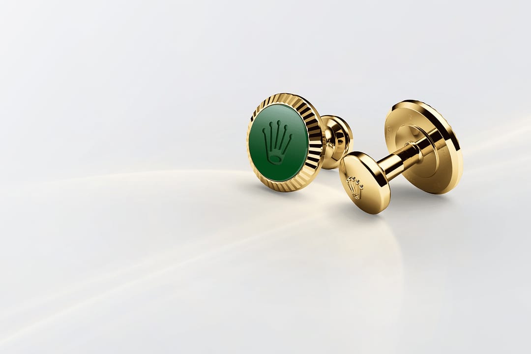 Yellow gold ‘Fluted’ cufflinks