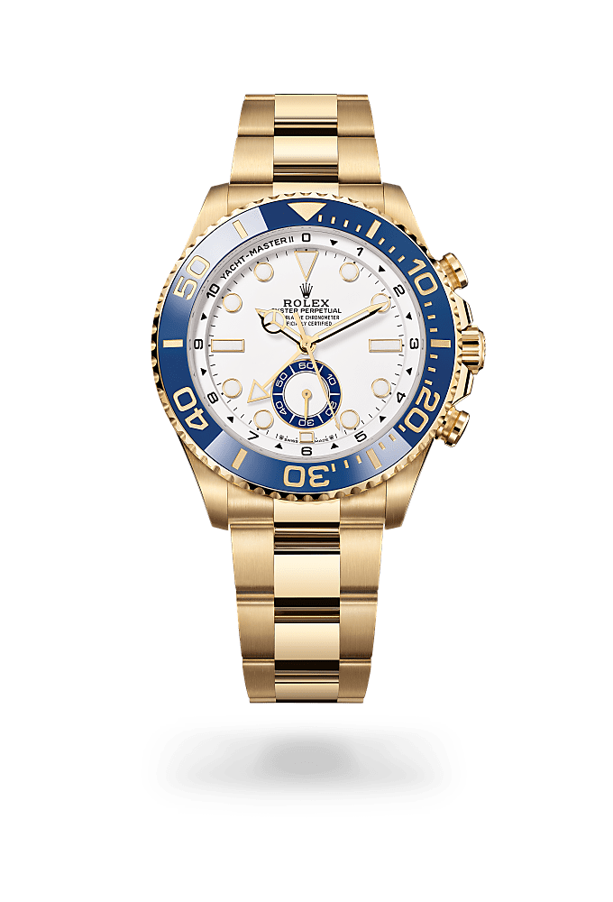 Yacht-Master II, Oyster, 44 mm, yellow gold, Dial : White, Rolex