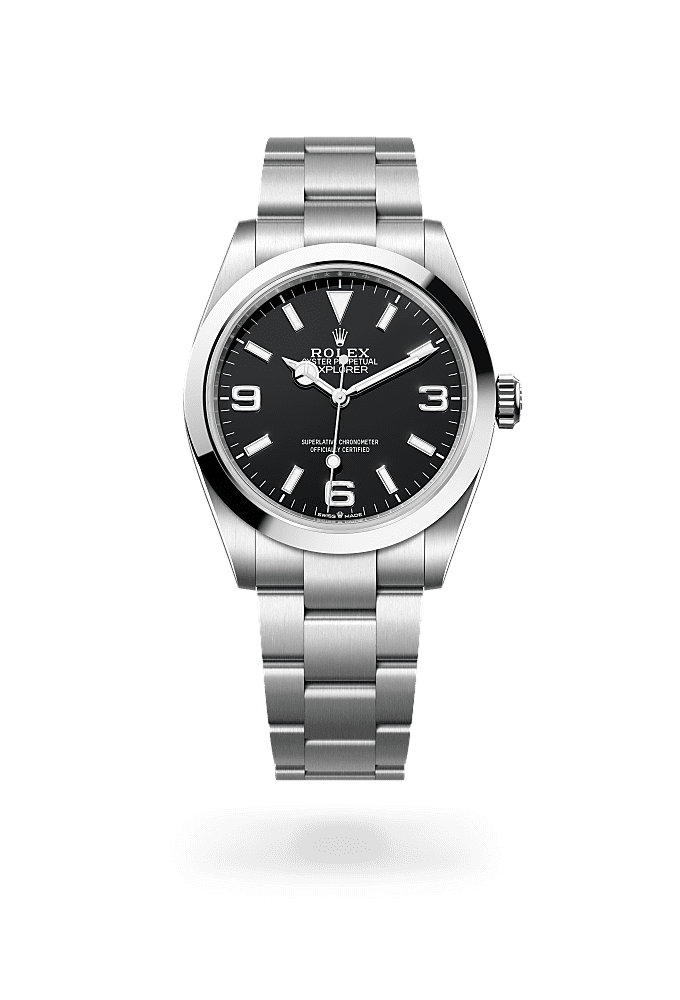 Explorer 40, Oyster, 40 mm, Oystersteel, Dial : Black, Rolex