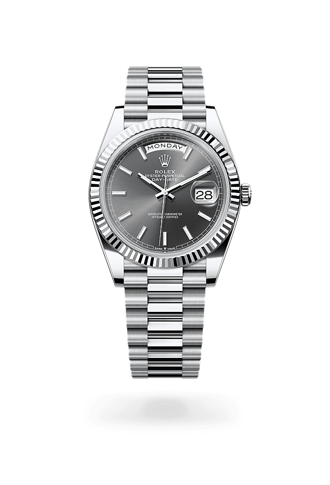 Day-Date 40, Oyster, 40 mm, platinum, Dial : Slate, Rolex