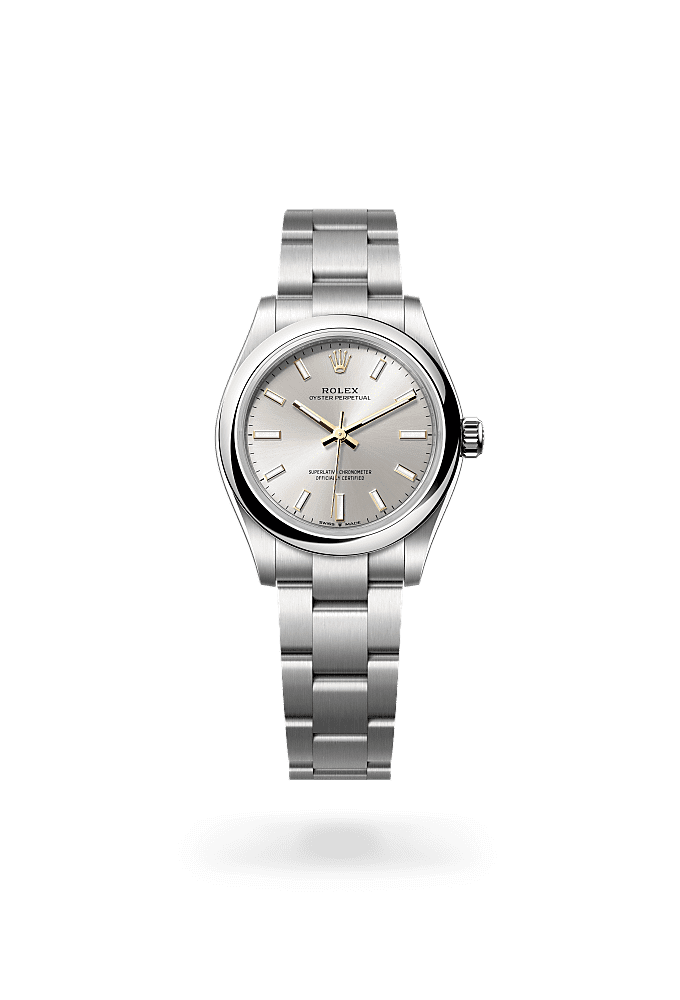 Oyster Perpetual 31, Oyster, 31 mm, Oystersteel, Dial : Silver, Rolex