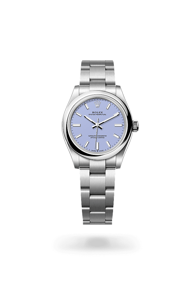 Oyster Perpetual 31, Oyster, 31 mm, Oystersteel, Dial : Lavender, Rolex