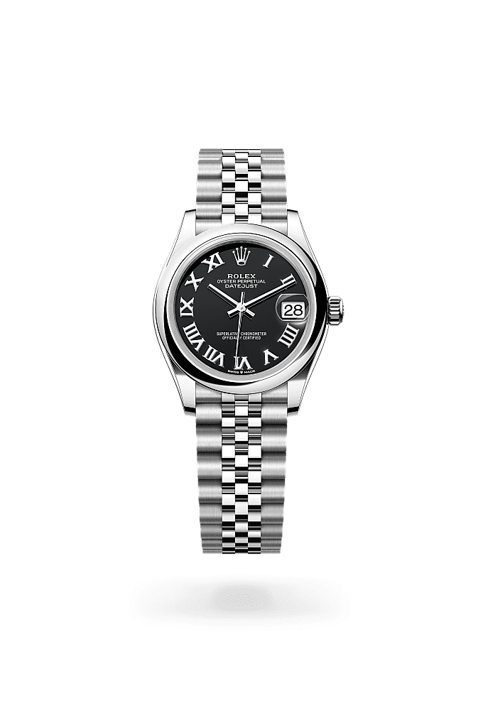 日志型 31, 蚝式,31毫米,蚝式钢, 表盘 : 亮黑色, Rolex
