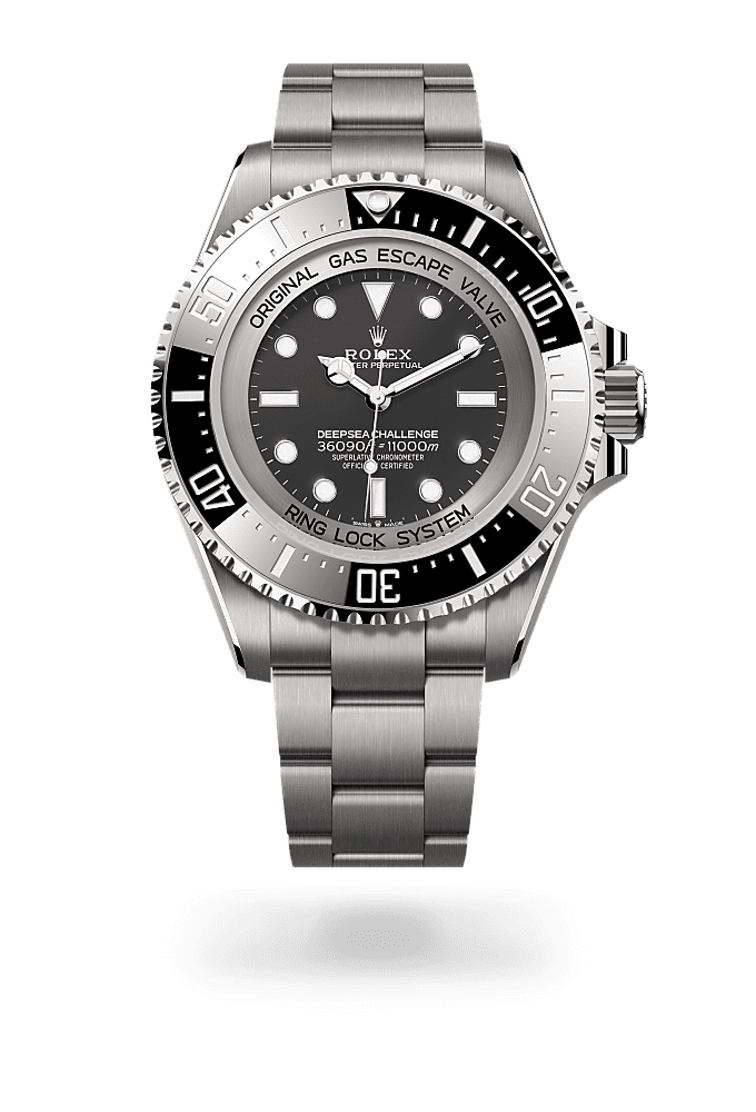 深海挑战型, 蚝式，50毫米，RLX钛金属, 表盘 : 醇黑色, Rolex