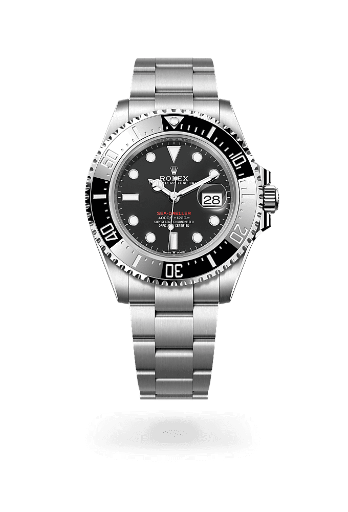 海使型, 蚝式，43毫米，蚝式钢, 表盘 : 醇黑色, Rolex
