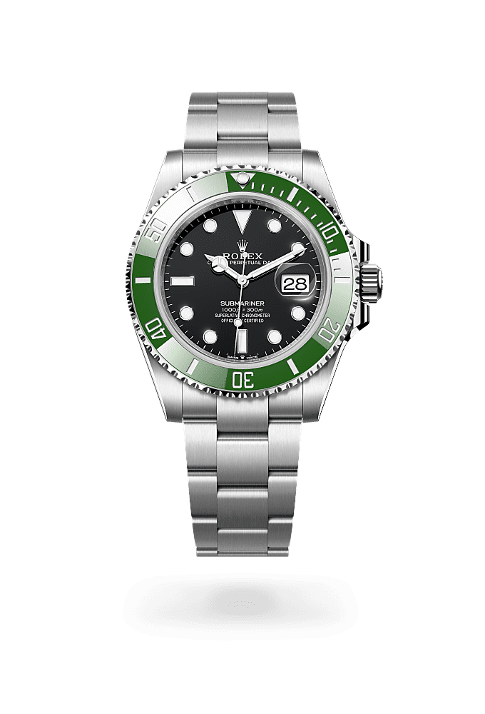 潜航者日历型, 蚝式，41毫米，蚝式钢, 表盘 : 黑色, Rolex