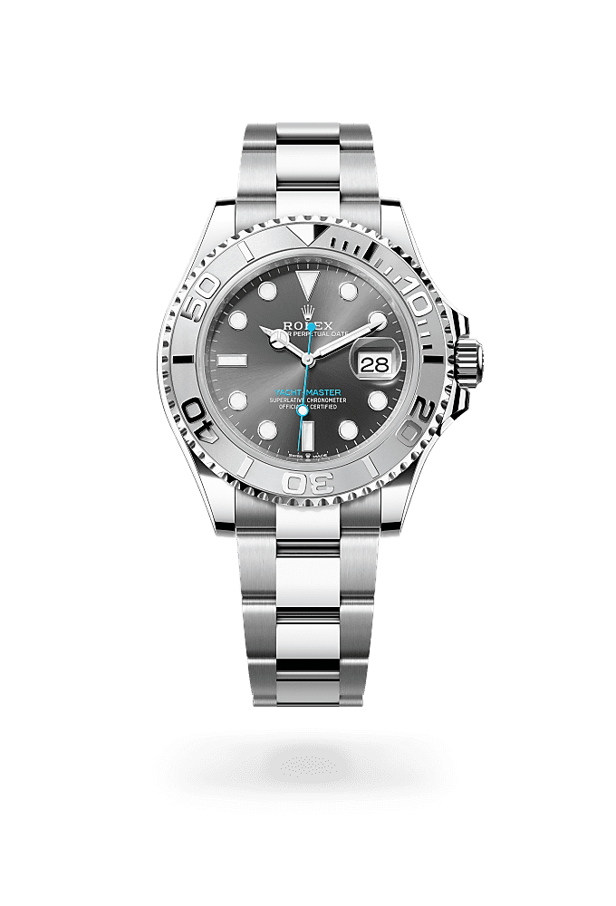 游艇名仕型 40, 蚝式，40毫米，铂金及蚝式钢, 表盘 : 石板灰色, Rolex