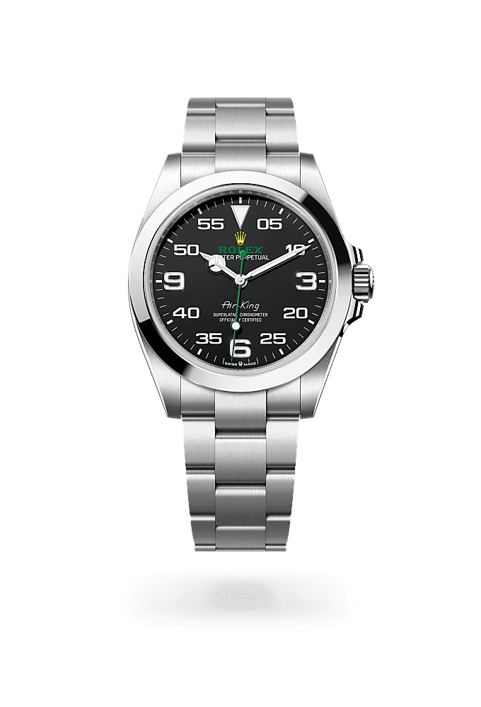 Air-King, Oyster, 40 mm, Oystersteel, Dial : Black, Rolex