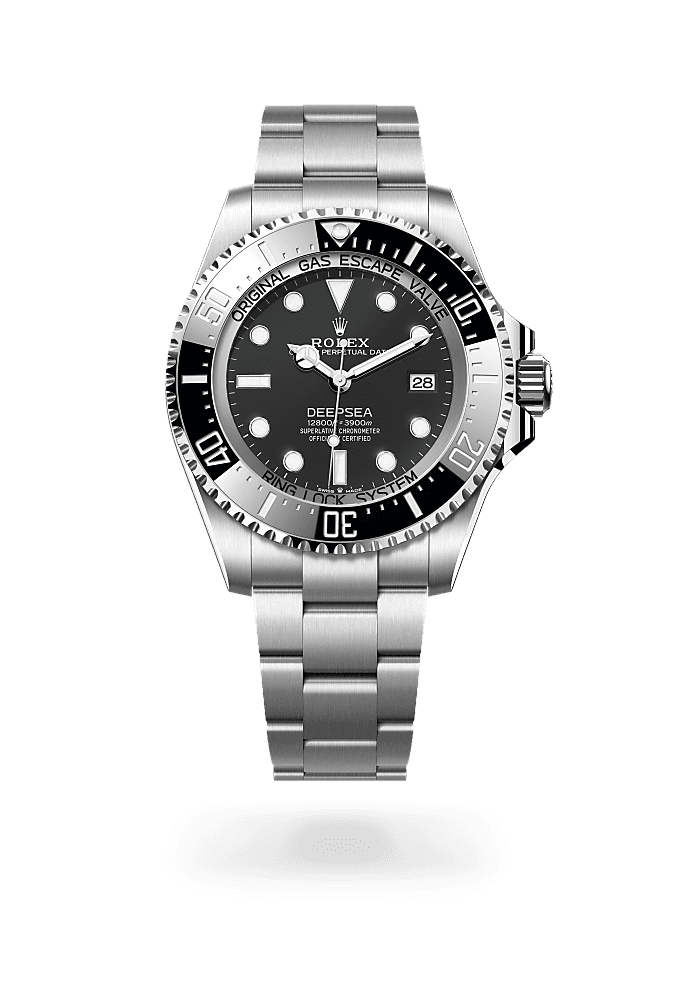 劳力士深潜型, 蚝式，44毫米，蚝式钢, 表盘 : 醇黑色, Rolex