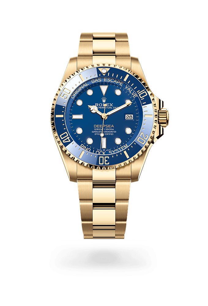 劳力士深潜型, 蚝式，44毫米，黄金, 表盘 : 蓝色, Rolex