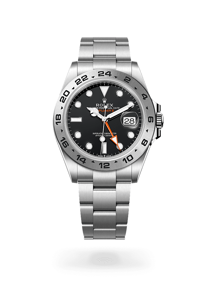 Explorer II, Oyster, 42 mm, Oystersteel, Dial : Black, Rolex