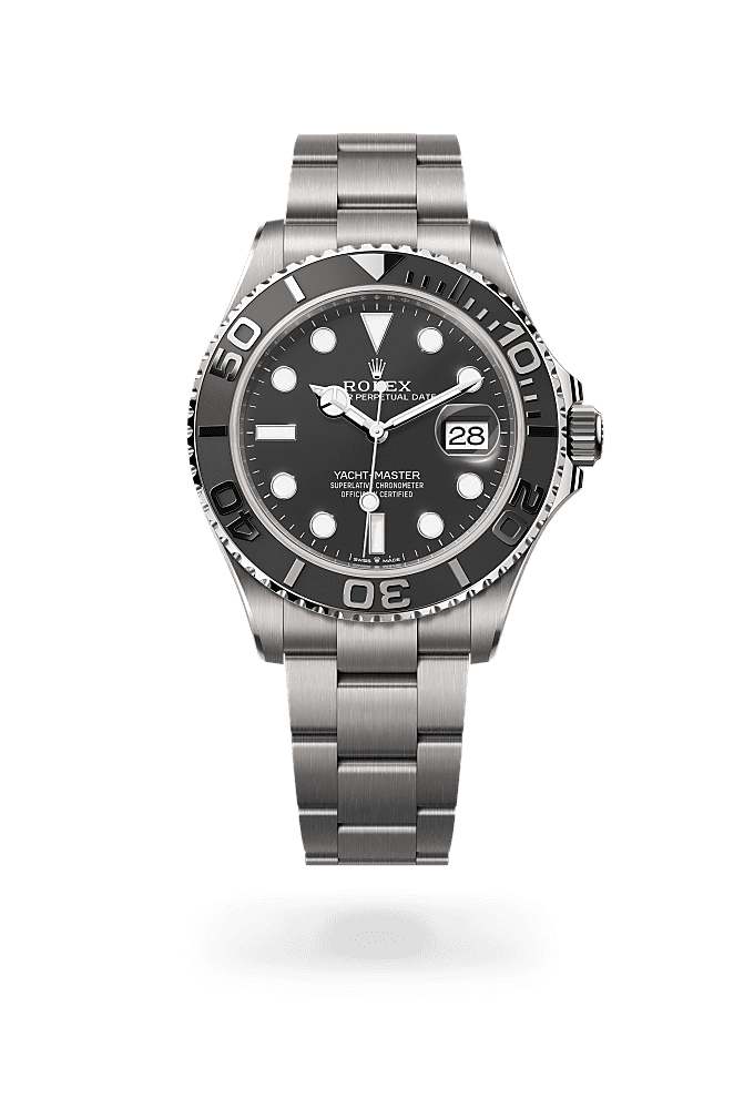游艇名仕型 42, 蚝式，42毫米，RLX钛金属, 表盘 : 醇黑色, Rolex
