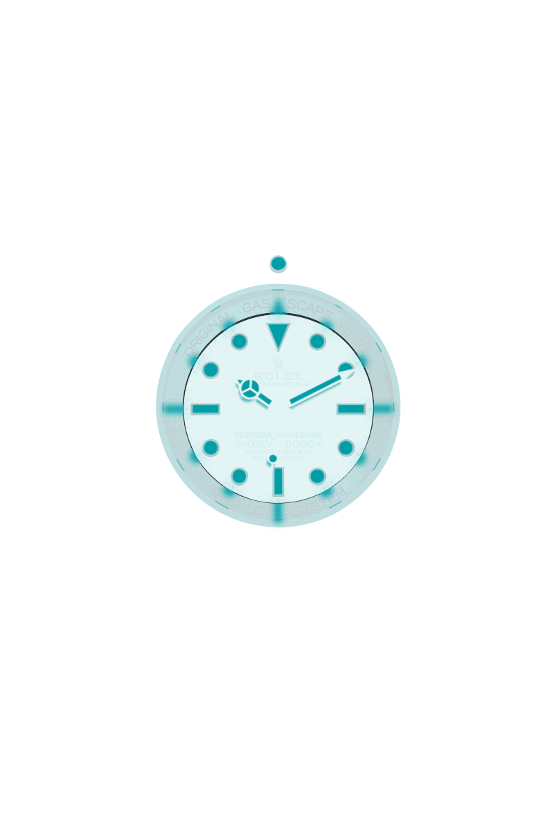 深海挑战型, 蚝式，50毫米，RLX钛金属, 表盘 : 醇黑色, Rolex