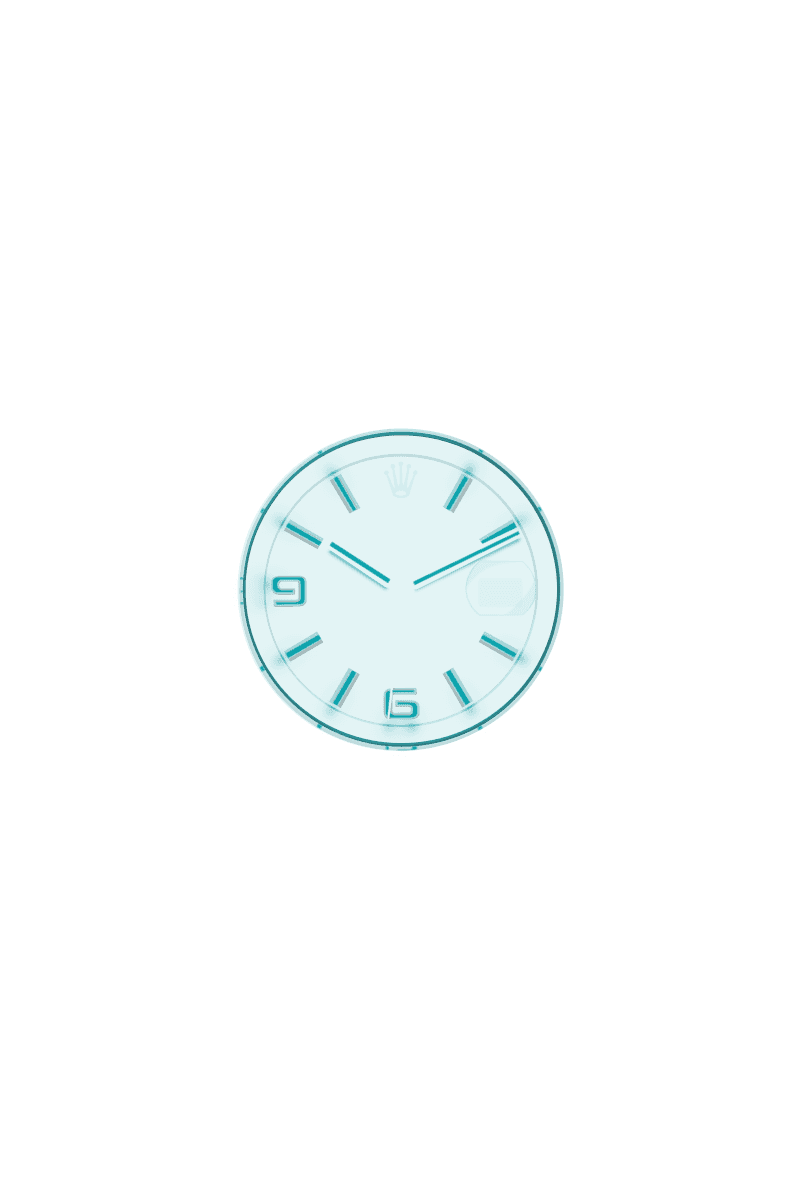 Land-Dweller 40, Oyster, 40 mm, platinum, Dial : Ice blue, honeycomb &#10;motif, Rolex