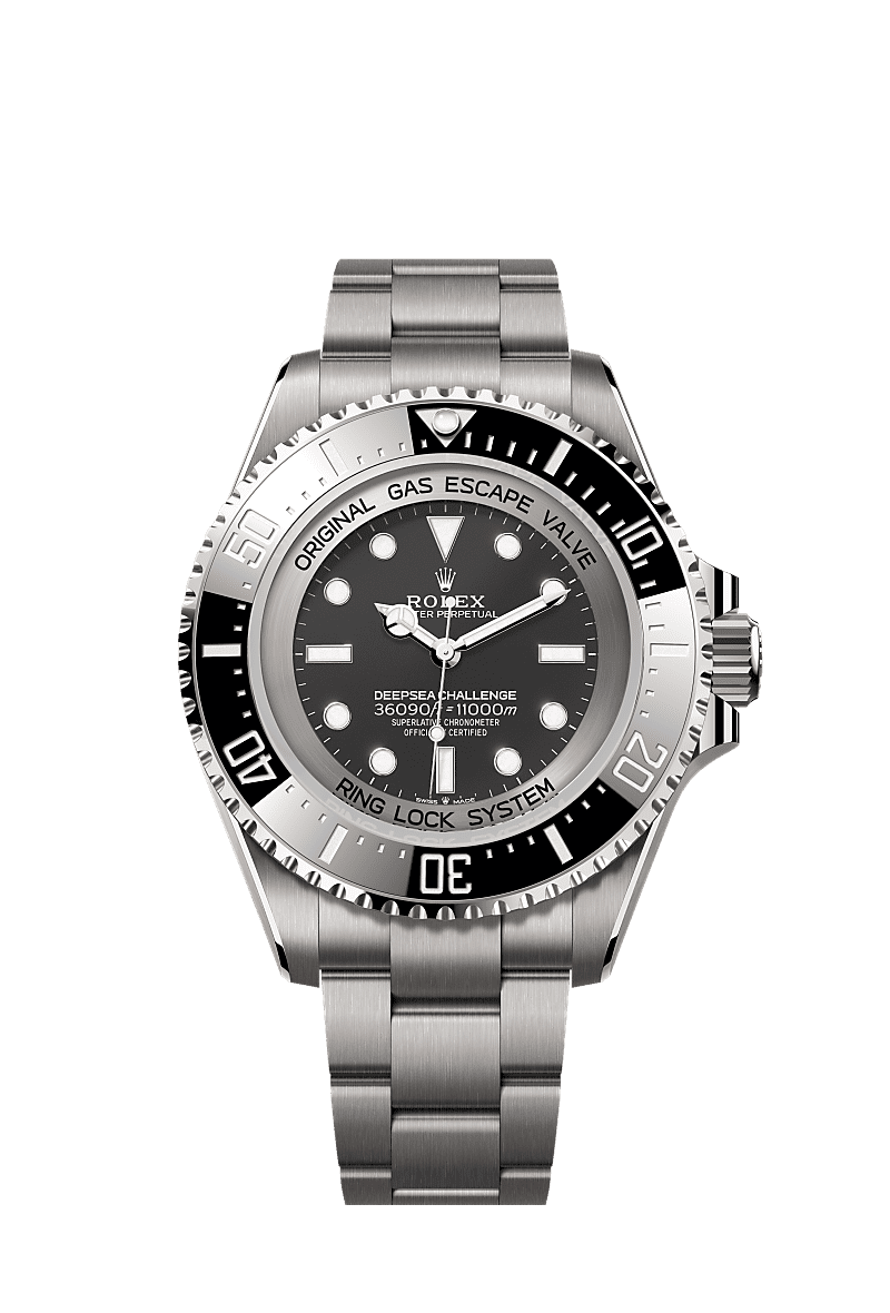 深海挑战型, 蚝式，50毫米，RLX钛金属, 表盘 : 醇黑色, Rolex