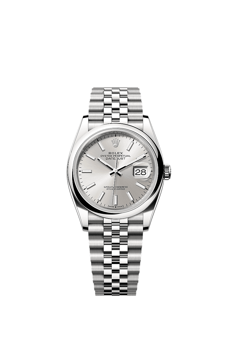 日志型 36, 蚝式,36毫米,蚝式钢, 表盘 : 银色, Rolex