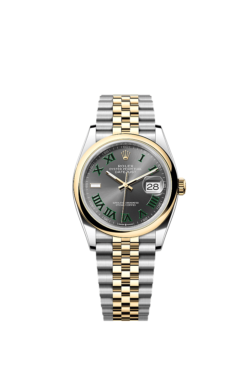 Datejust 36, Oyster, 36 mm, Oystersteel and yellow gold, Dial : Slate, Rolex