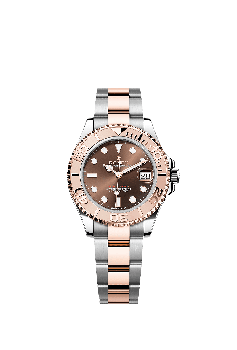Yacht-Master 37, Oyster, 37 mm, Oystersteel and Everose gold, Dial : Chocolate, Rolex