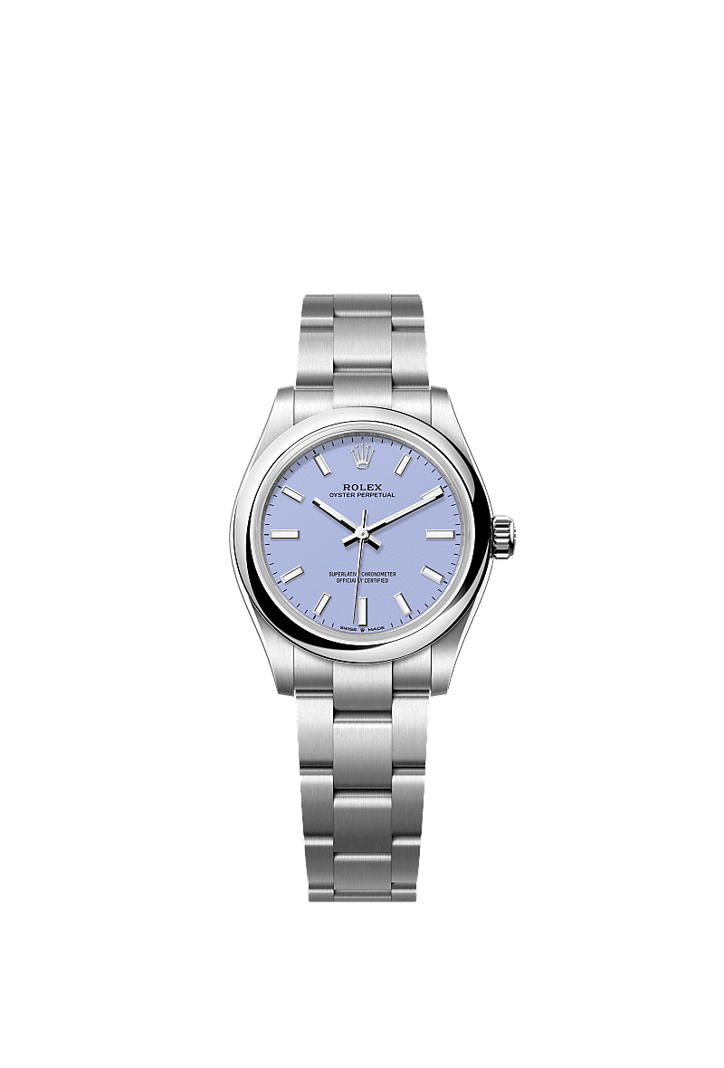 Oyster Perpetual 31, Oyster, 31 mm, Oystersteel, Dial : Lavender, Rolex