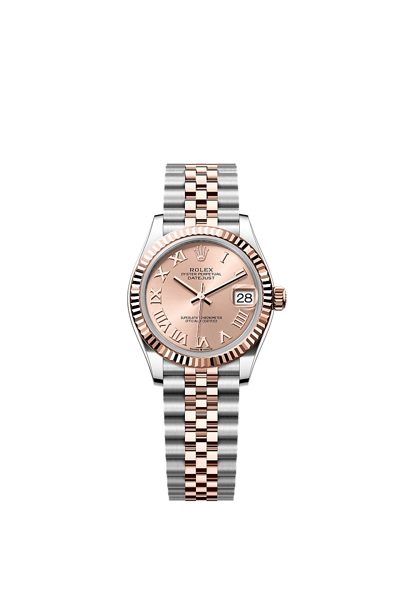 Datejust 31, Oyster, 31 mm, Oystersteel and Everose gold, Dial : Rosé-colour, Rolex