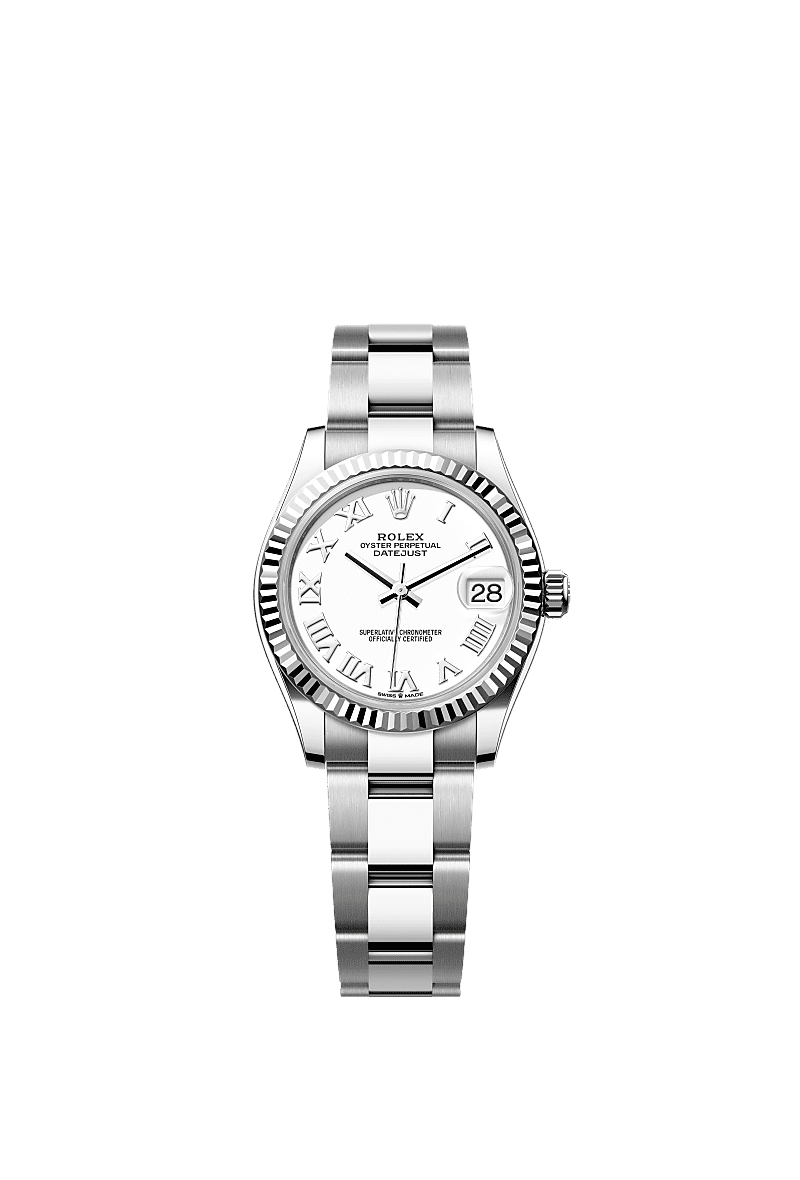 Datejust 31, Oyster, 31 mm, Oystersteel and white gold, Dial : White, Rolex