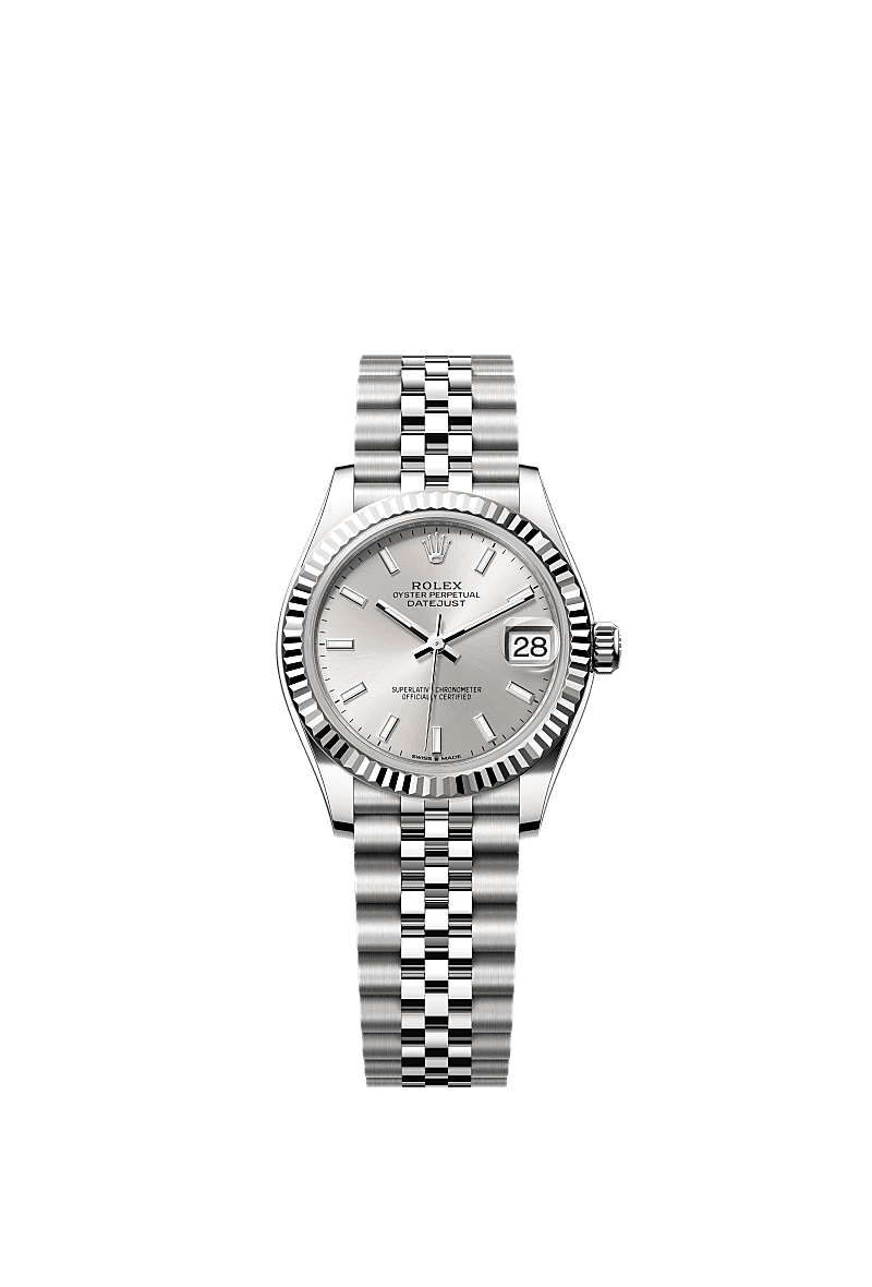 Datejust 31, Oyster, 31 mm, Oystersteel and white gold, Dial : Silver, Rolex